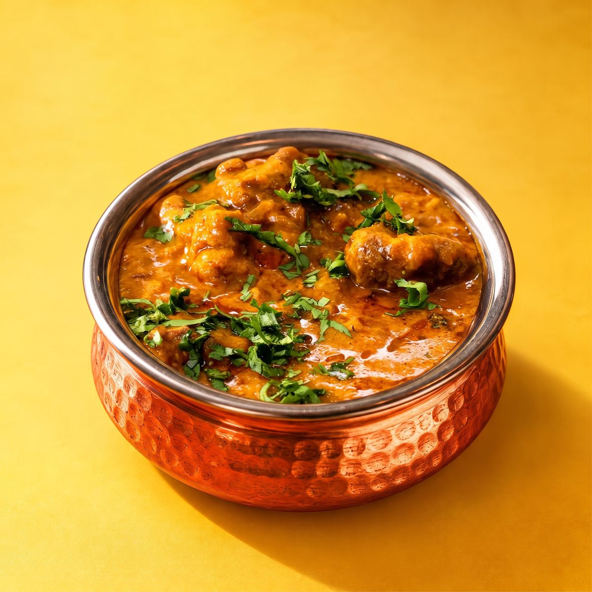 Lamb vindaloo with potato and chillies